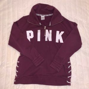 Victoria’s Secret PINK Quarter Zip Sweater